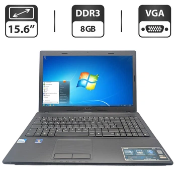 Ноутбук Asus X54H / 15.6" (1366x768) TN / Intel Pentium B950 (2 ядра по 2.1 GHz) / 8 GB DDR3 / 320 GB HDD / Intel HD Graphics / WebCam / DVD-ROM б/у