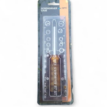 Набор отвёртка с насадками 28PCS Screwdriver bit set