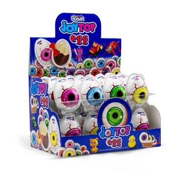 Пластиковое яйцо с кремом и игрушкой Tayas Eyes, Глаза 24 шт (20 г)