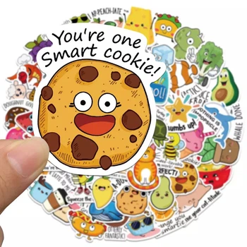Глянцеві водостійкі стікери для будь-якої поверхні Sticker Boom набір із 50 штук AA43
