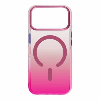 Чехол Противоударный омбре градиент FIBRA Shadow Star Case with Magnetic Ring iPhone 17 Pro Max Pink