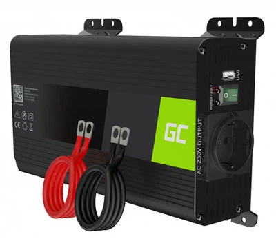 Перетворювач (інвертор) Green Cell PRO 12V 230V 500W/1000W (INVGC16)
