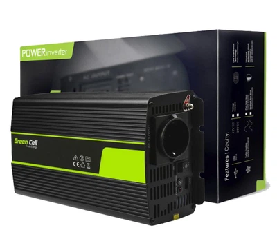 Перетворювач DC-AC Green Cell INV19 24V/230V 1500/3000W