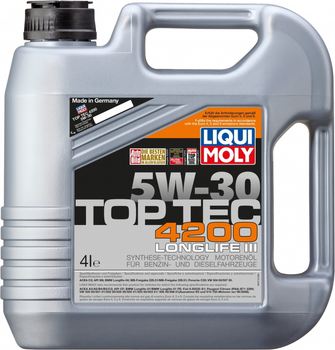 Моторна олива Liqui Moly Top Tec 4200 5W-30 NEW GENERATION 4 л 3715 (4100420037153)