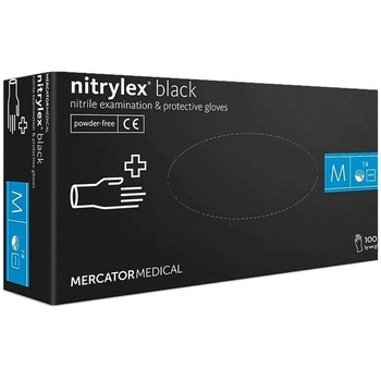 Рукавички нітрилові Mercator 100 шт. М (4630)