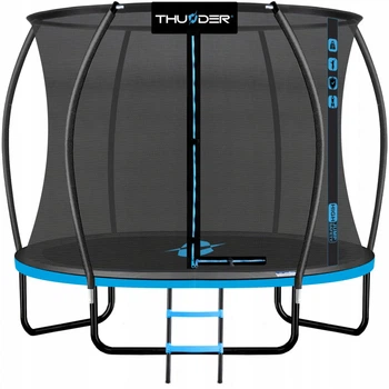 Батут с внутренней сеткой Thunder INSIDE-ULTRA-6FT-BLUE Black/Blue 185 см