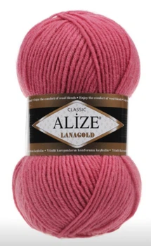 Пряжа для в'язання Alize Lanagold 100 г колір 359 темно-рожевий