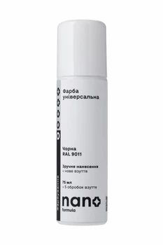Фарба універсальна Чорна "Nano formula" (4820291820561)