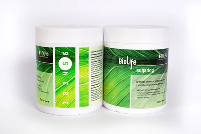 Безкислотна цукрова біопаста BioLife sugaring №5. Hard (щільна), 700 г