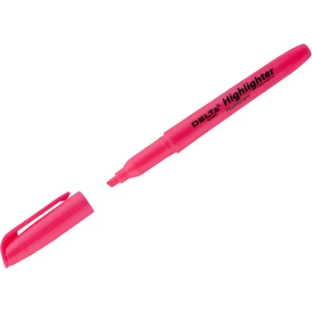 Маркер текстовыделитель Delta by Axent Highlighter 2-4 мм скошений Рожевий (D2503-10)