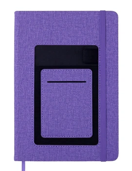 Записная книга блокнот Buromax COMFORT A5 96 л клетка иск.кожа фиолетовый (BM.295109-07)