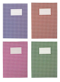 Записная книга блокнот Buromax A4 48 л линия микс 4 диз (BM.2451)