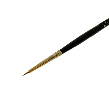 Кисть колонок Rosa Classic 3007R Kolos круглая №000 кор. ручка (4823064900552)