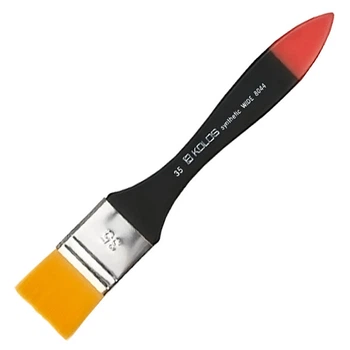 Кисть синтетика Rosa Wide 8044 Kolos флейц №35 кор. ручка (4823064902310)