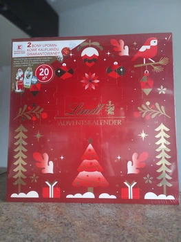 Новогодний адвент календарь с конфетами Lindt Advent Calendar 196г