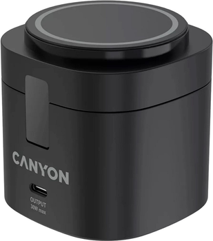 Ładowarka bezprzewodowa Canyon OnCharge 405 z adapterem w zestawie 4-in-1 Black (CNS-WCS405B)