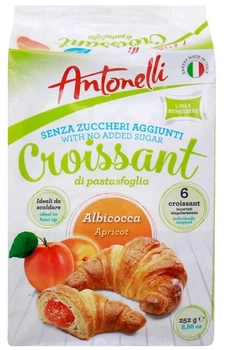 Круасаны Antonelli Croissant без сахара с абрикосовой начинкой 252г