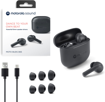 Słuchawki Motorola MOTO BUDS 065 ENC Moonless Night Słuchawki Motorola MOTO BUDS 065 ENC Moonless Night