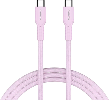 Kabel Canyon OnWire 60CL C-C 60W COLOR Braided 1 m Pink (CND-CCAP60AB10PK)