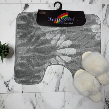 Килимок під унітаз ТМ Banyolin Classik 50х60см CLC202101 172-Grey_U