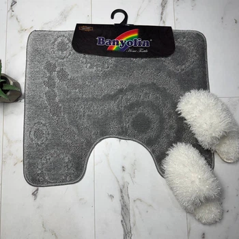 Коврик под унитаз ТМ Banyolin Classik 50х60см CLT09 172-Grey_U