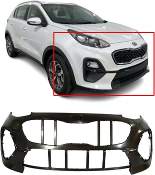 Бампер передній Kia Sportage QL 18-22 з отв. під п/тронік (FPS). 86510D9510