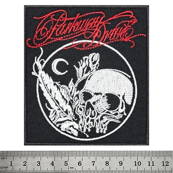 Нашивка Rockway Parkway Drive (череп) Черный (00000003419)