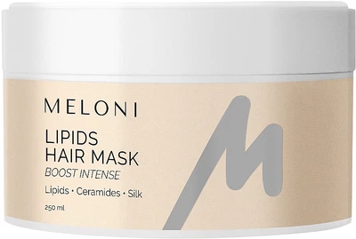 Липидная маска для волос с кератином, церамидами и белками шелка - Meloni Boost Intense Lipids Hair Mask 250ml (1516732-40562540)