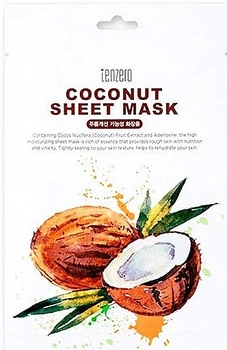 Тканинна маска для обличчя з кокосом - Tenzero Coconut Sheet Mask 25ml (1161161-40906751)