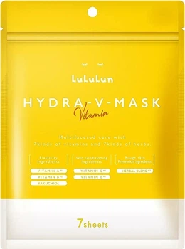 Інтенсивна зволожуюча маска для обличчя з вітамінами та травами - Lululun Face Mask Hydra V 7шт (1532654-42656800)