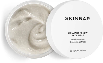 Маска для обличчя сяйлива з ніацинамідом і екстрактом куркуми - SKINBAR Niacinamide & Curcuma Extract Face Mask 50ml (1452480-44583346)