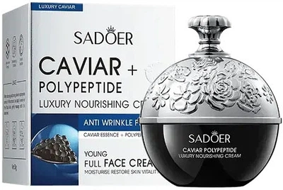 Крем для лица с экстрактом черной икры и полипептидами - Sadoer Caviar Polypeptide Luxury Nourishing Cream 30g (1526471-41655118)