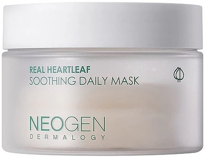 Увлажняющие успокаивающие маски-пады - Neogen Dermalogy Real Heartleaf Soothing Daily Mask 40шт (1389011-44328681)