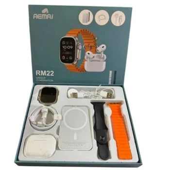 Подарунковий комплект X8 Watch set 3 в 1: смарт-годинник, Air Pro і Power Bank