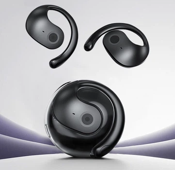 Беспроводные спортивные наушники MDR OWS T2 Bluetooth 5.3 с микрофоном, сенсорным управлением и кейсом, черные