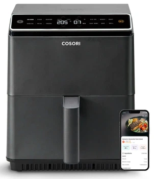 Мультипіч (аерофритюрниця) Cosori Smart Dual Blaze Chef Edition CAF-P583S-KEUR