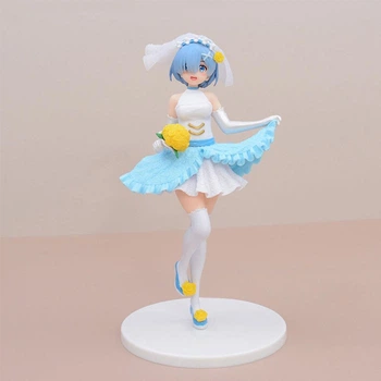 Аниме фигурка Рем 20 см Re zero Rem Жизнь в альтернативном мире с нуля, в свадебном наряде