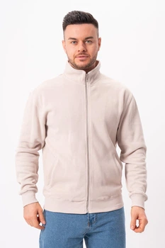 Кофта на замке спортивная плюш K.O.R 8028 Светло-серый (№115 ice grey) 3XL