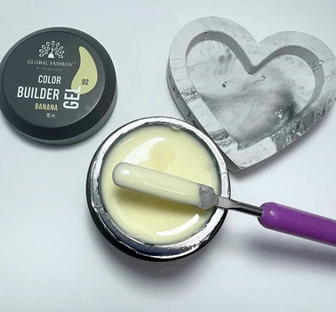Гель для моделювання нігтів Global Fashion Color Builder Gel колір 02