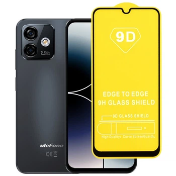 Защитное стекло TDG 9D для Ulefone Note 16 Pro полная проклейка черный