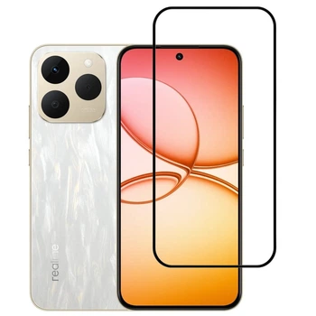 Защитное стекло LUX для Realme 15T (RMX5111) полная проклейка черный