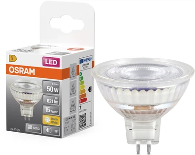 Світлодіодна лампа OSRAM MR16 6.1W 621Lm 2700K 12V GU5.3 (4099854458422)