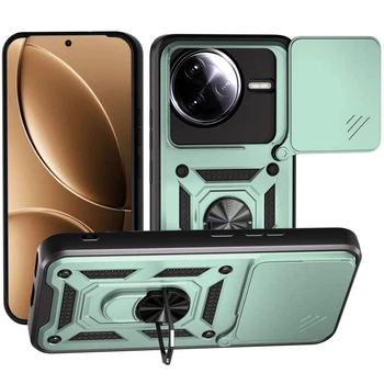 Чехол Ummi Camshield Serge Ring для Xiaomi Poco F7 Ultra Зеленый / Green