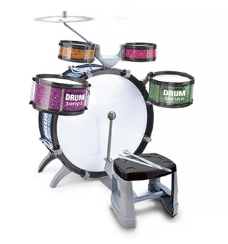 Детская Барабанная установка со стульчиком Барабан с педалью Drum Set