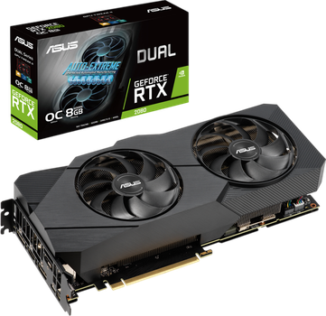 Відеокарта GeForce RTX 2080 8GB Asus Super Dual EVO OC V2 (DUAL-RTX2080S-O8G-EVO-V2) Б/В