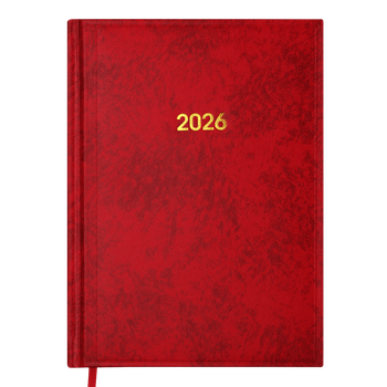 Щоденник датований 2026 BUROMAX А5 BASE 2108-05 червоний /BM.2108-05/