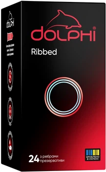 Презервативи Dolphi Ребристі 24 шт (4820144774379)