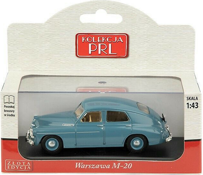 Metalowy model samochodu Daffi PRL Warszawa M-20 1:43 Niebieski GXP-752104 (5905422022706)