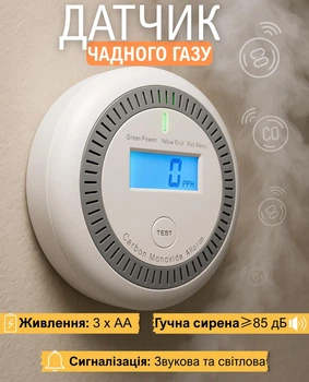 Датчик угарного газа CG-102 - сигнализатор угарного газа