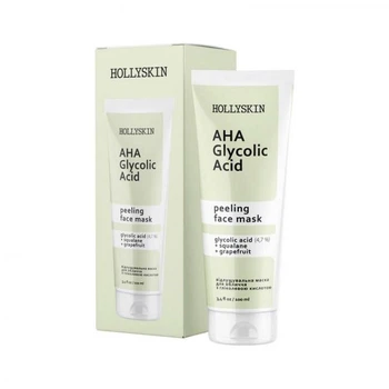 Маска для обличчя HOLLYSKIN Glycolic AHA Acid Face Mask 100 мл (4823109700321)